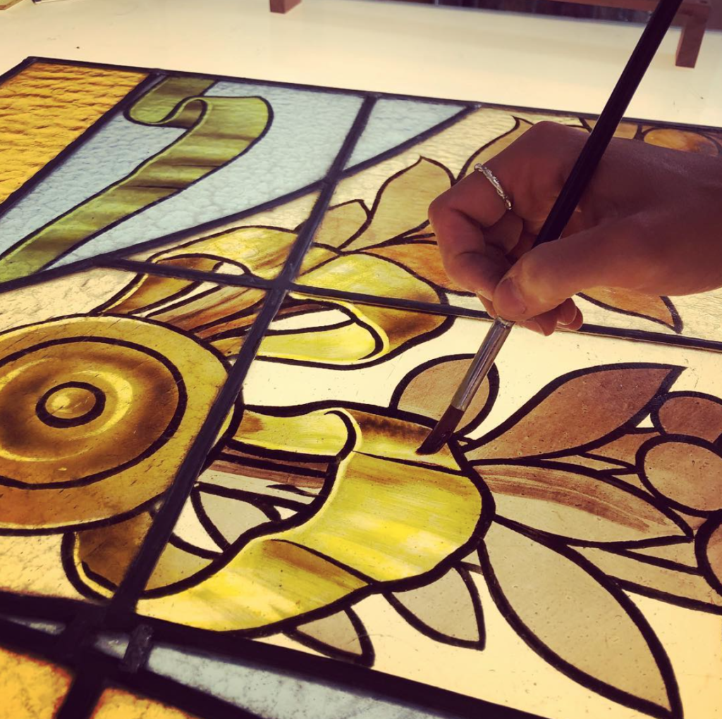 Peinture sur verre